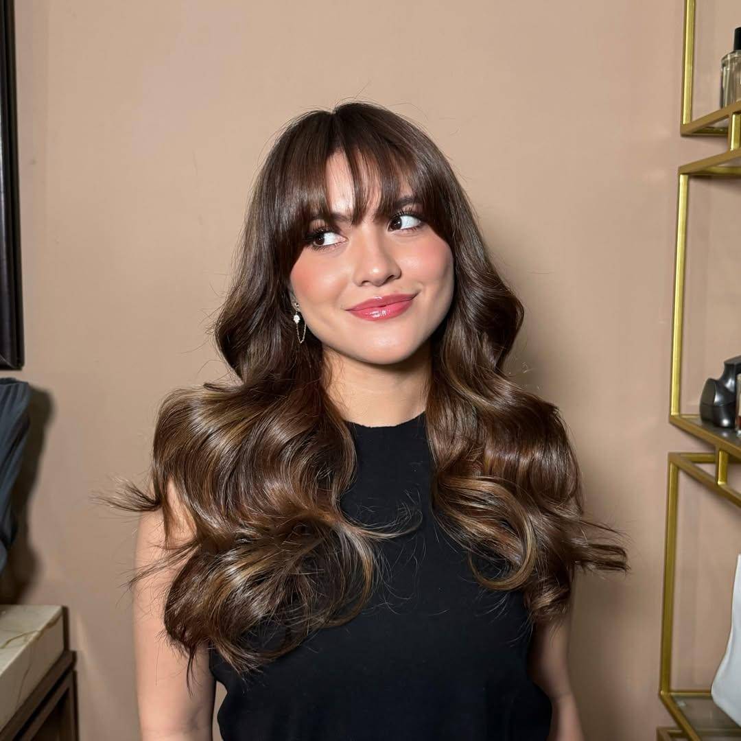 inspirasi hairdo untuk kondangan ala Marsha Aruan