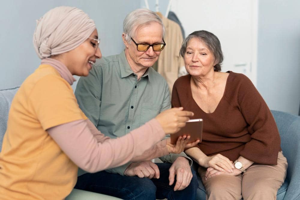 ilustrasi orangtua dan anak