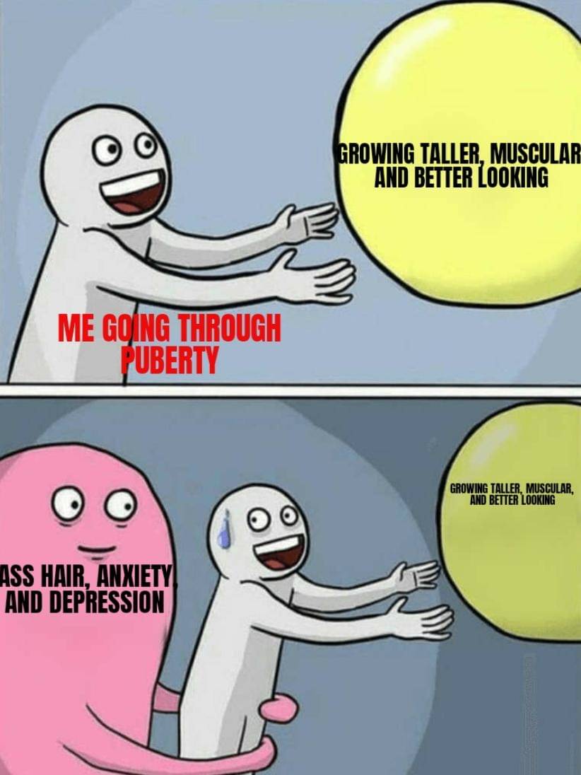 meme kartun tentang masa puber