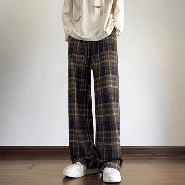 KeyBoy Baggy Straight Cut Casual Pants