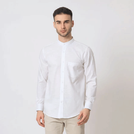 Cotton Well Moeen Shirt Oxford Slub