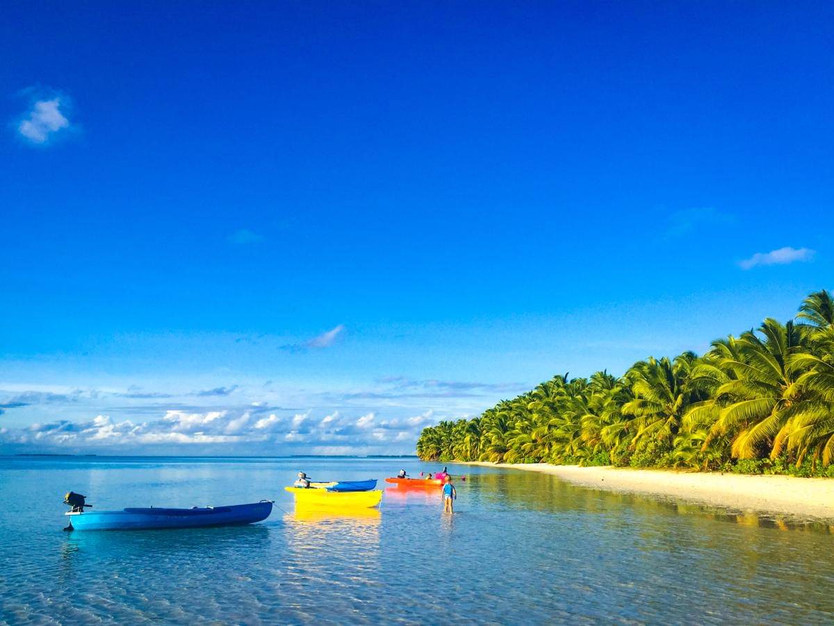 potret keindahan salah satu pulau yang ada di Kepulauan Cocos