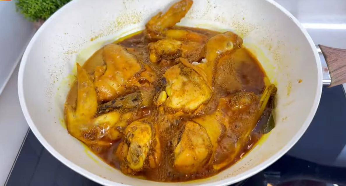 ilustrasi marinasi daging ayam