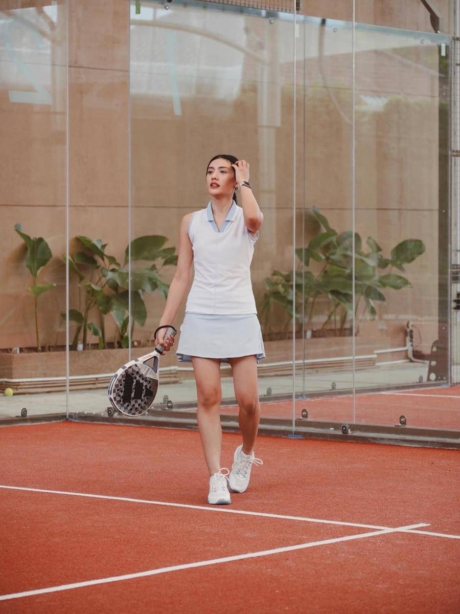 inspirasi OOTD olahraga padel ala Anissa Aziza