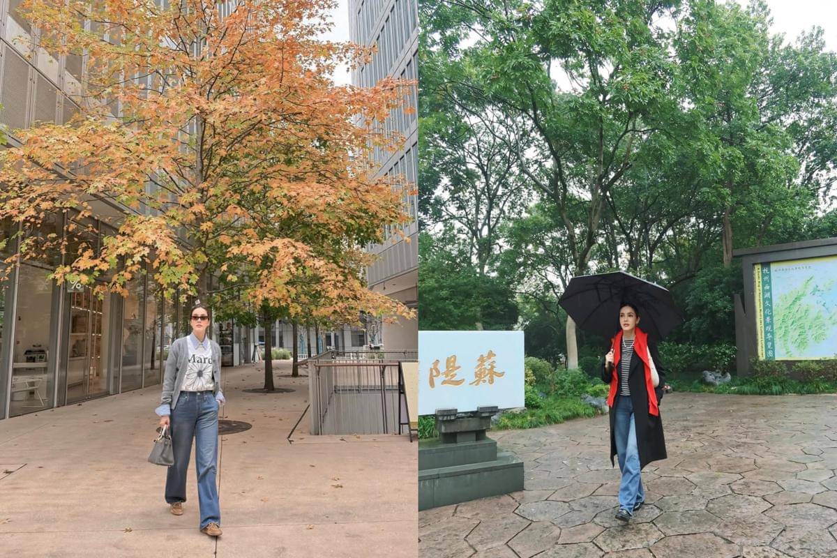 potret Cathy Sharon di Hangzhou, China