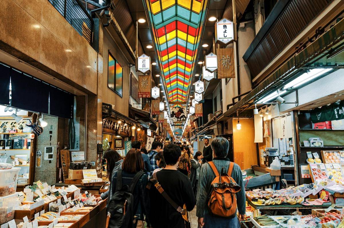 ilustrasi pasar di Jepang