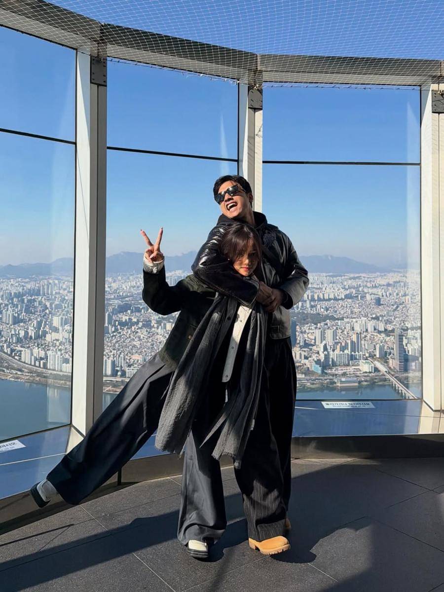 Fuji dan Fadly liburan ke Korea Selatan