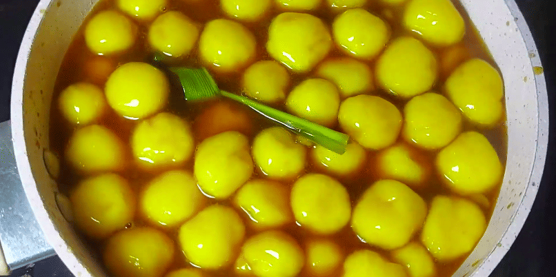 ilustrasi memasak bubur candil labu kuning