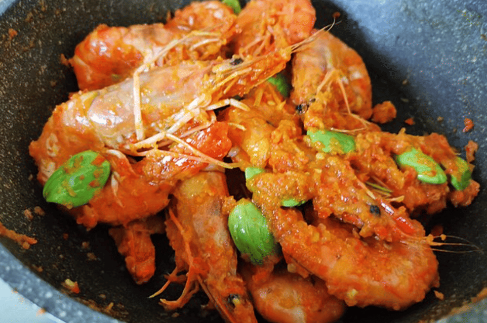 potret udang sambal petai