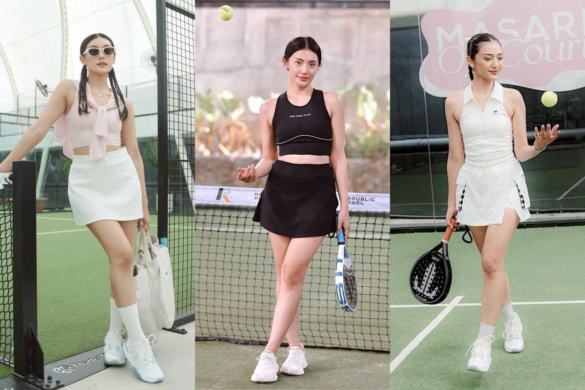 inspirasi OOTD olahraga padel ala Anissa Aziza 