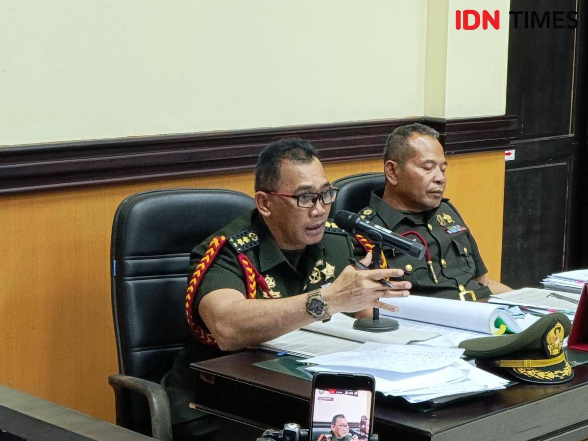 Oditur Letkol Chk Alex Panjaitan dalam sidang Prada Lucky.