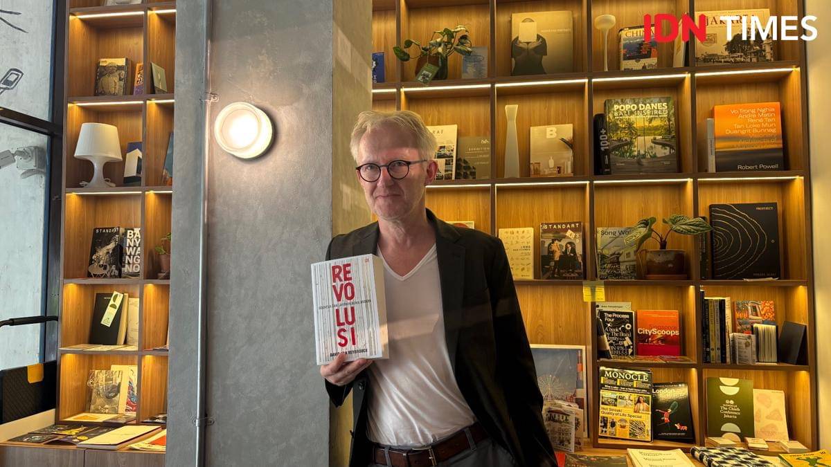 Penerbit Gramedia Pustaka Utama meluncurkan buku Revolusi: Indonesia dan Lahirnya Dunia Modern oleh David Van Reybrouck, pada Senin (3/11/25) lalu di Gramedia Jalma, Jakarta