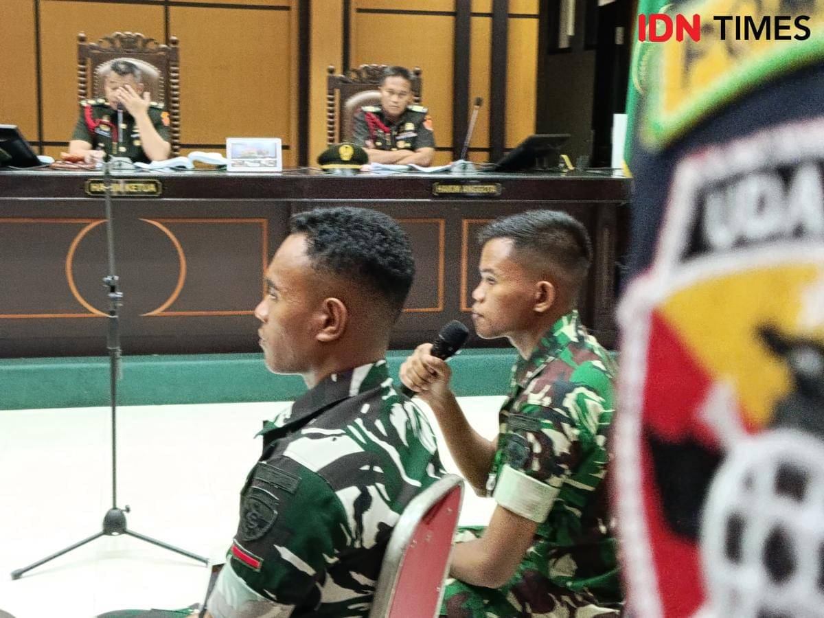 Perawat di batalyon dari Prada Lucky memberi kesaksian.