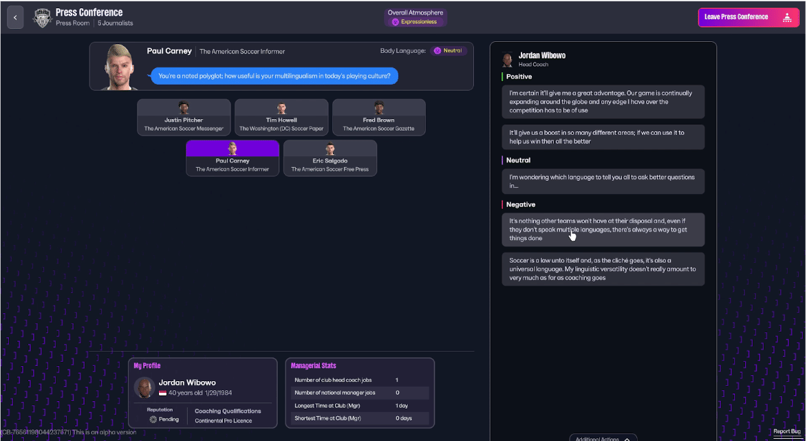 Screenshot Football Manager 26 (FM26), diambil Estu Putro Wibowo. (Dok. Sports Interactive, SEGA/Football Manager 26)