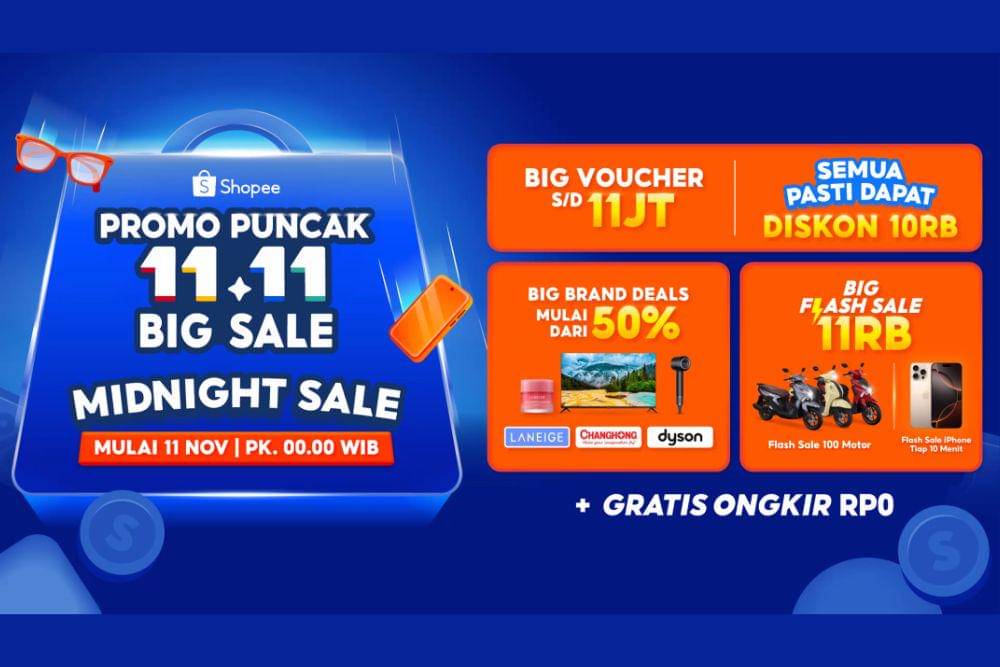 Penawaran spesial di Shopee 11.11 Big Sale 2025. (Dok. Shopee Indonesia)