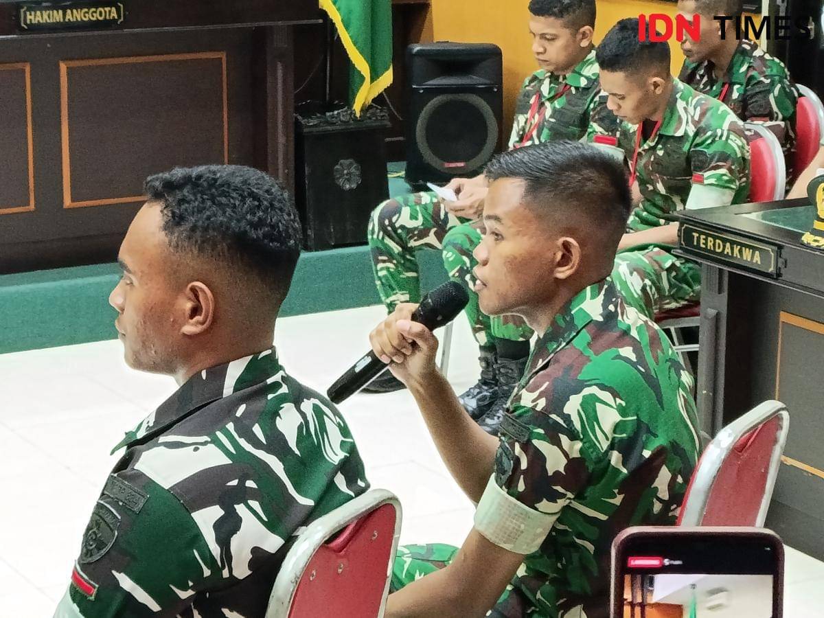 Perawat di batalyon dari Prada Lucky memberi kesaksian.