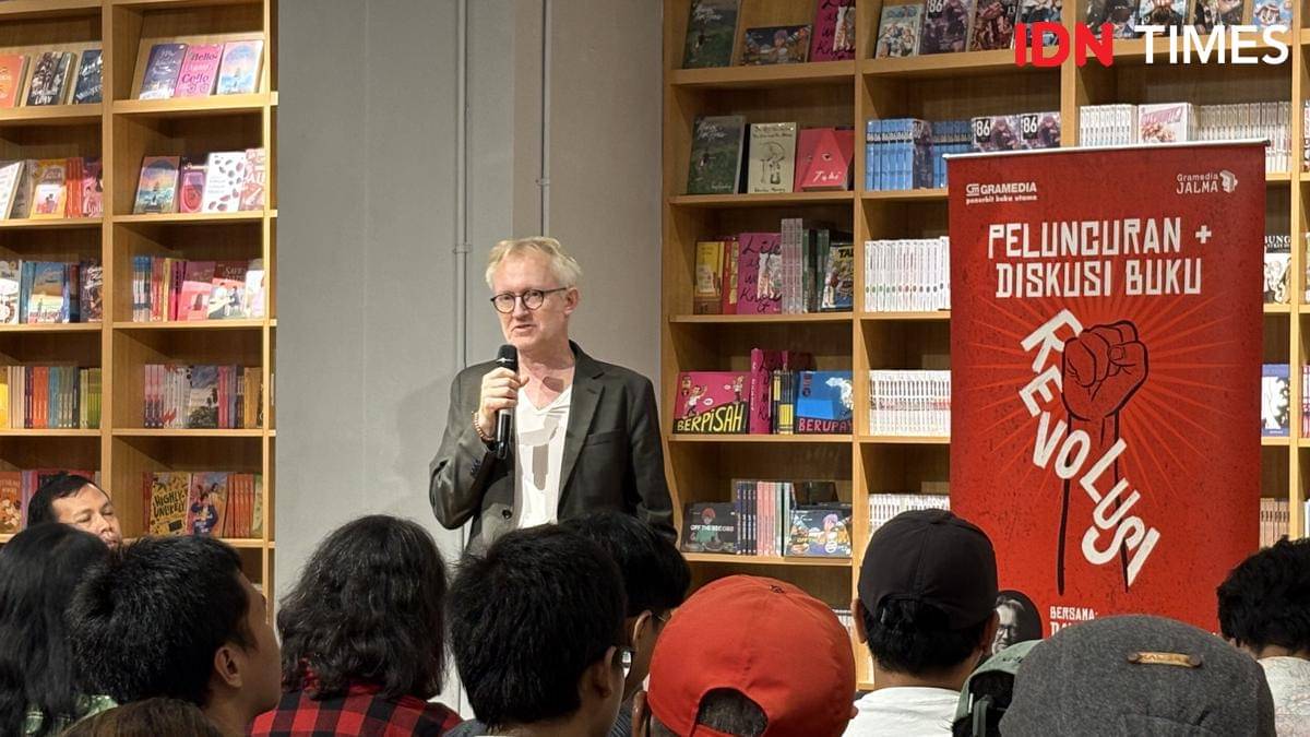 Penerbit Gramedia Pustaka Utama meluncurkan buku Revolusi: Indonesia dan Lahirnya Dunia Modern oleh David Van Reybrouck, pada Senin (3/11/25) lalu di Gramedia Jalma, Jakarta