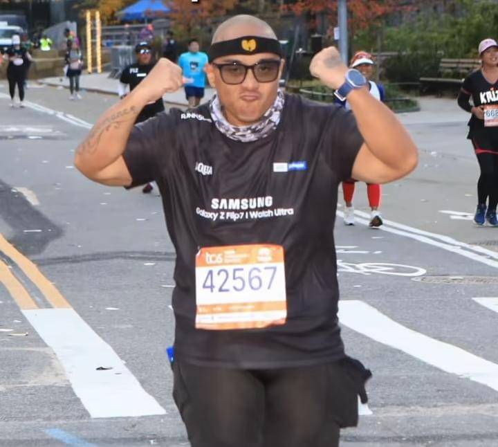 potret Saykoji sukses di New York Marathon 2025