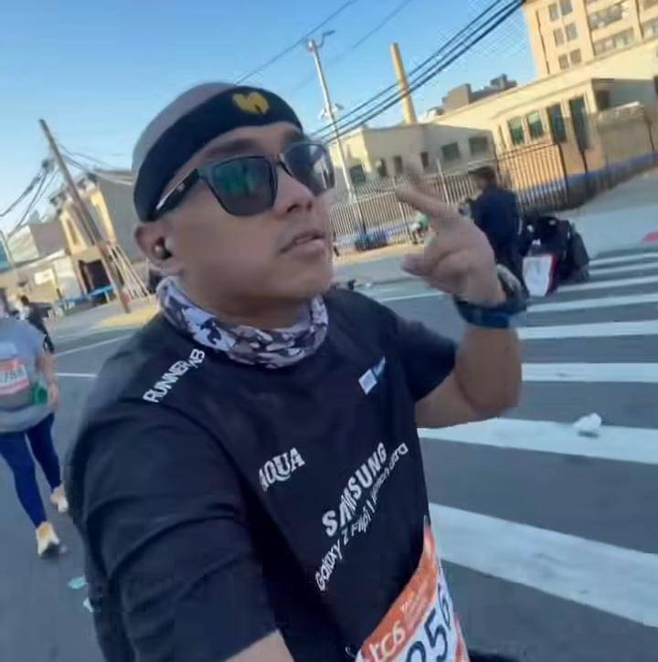 potret Saykoji sukses di New York Marathon 2025