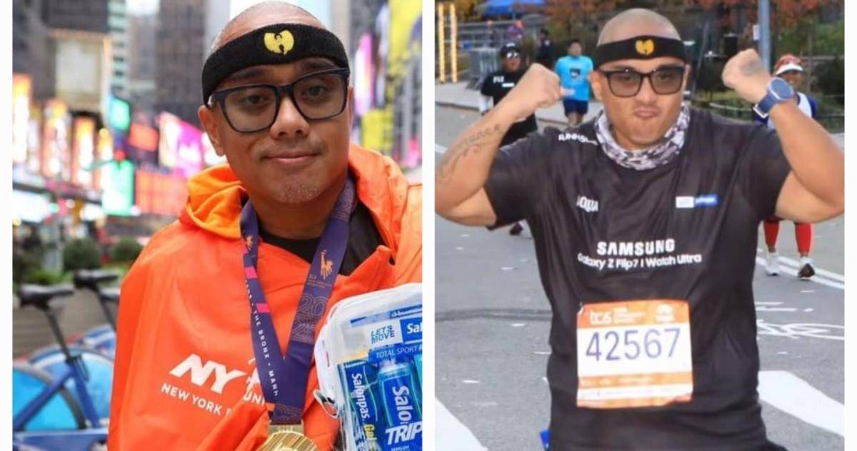 potret Saykoji sukses di New York Marathon 2025