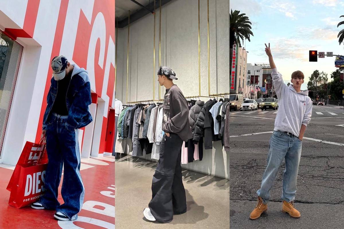 outfit baggy jeans ala DK SEVENTEEN