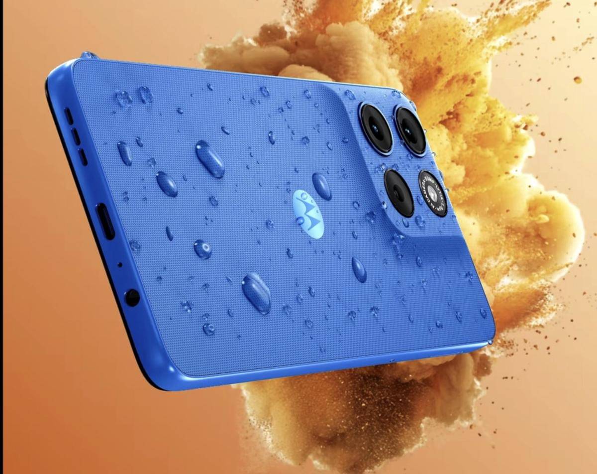 ilustrasi Motorola Moto G57 Power yang bersertifikasi IP64