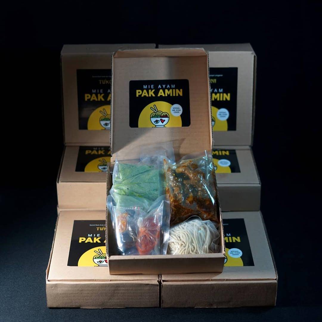 ilustrasi mie ayam pak Amin