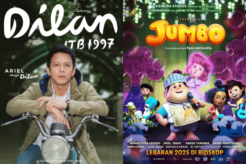 poster film yang dibintangi Ariel NOAH (dok. Falcon Pictures/Dilan ITB 1997 | dok. Visinema/Jumbo)