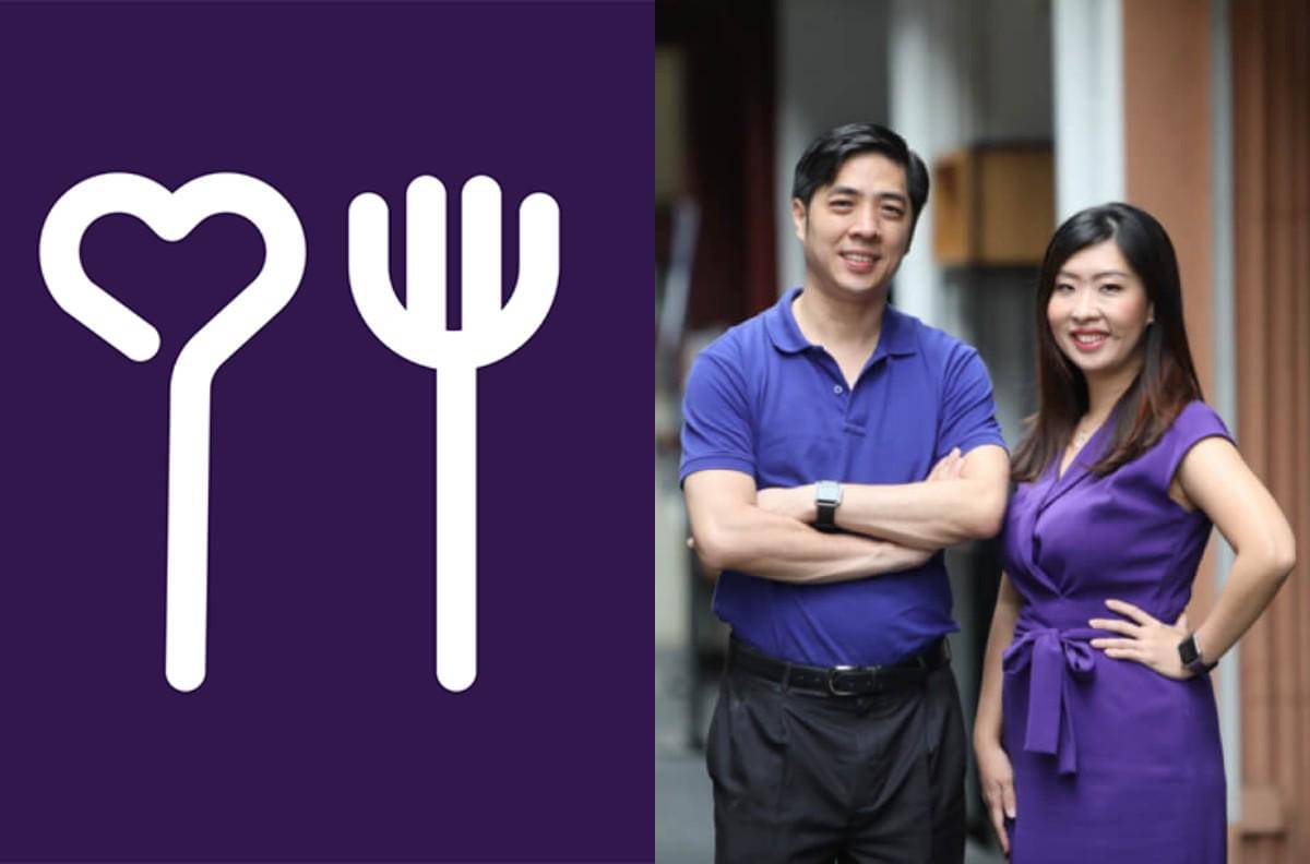 Violet Lim, CEO Lunch Atually, bersama sang suami