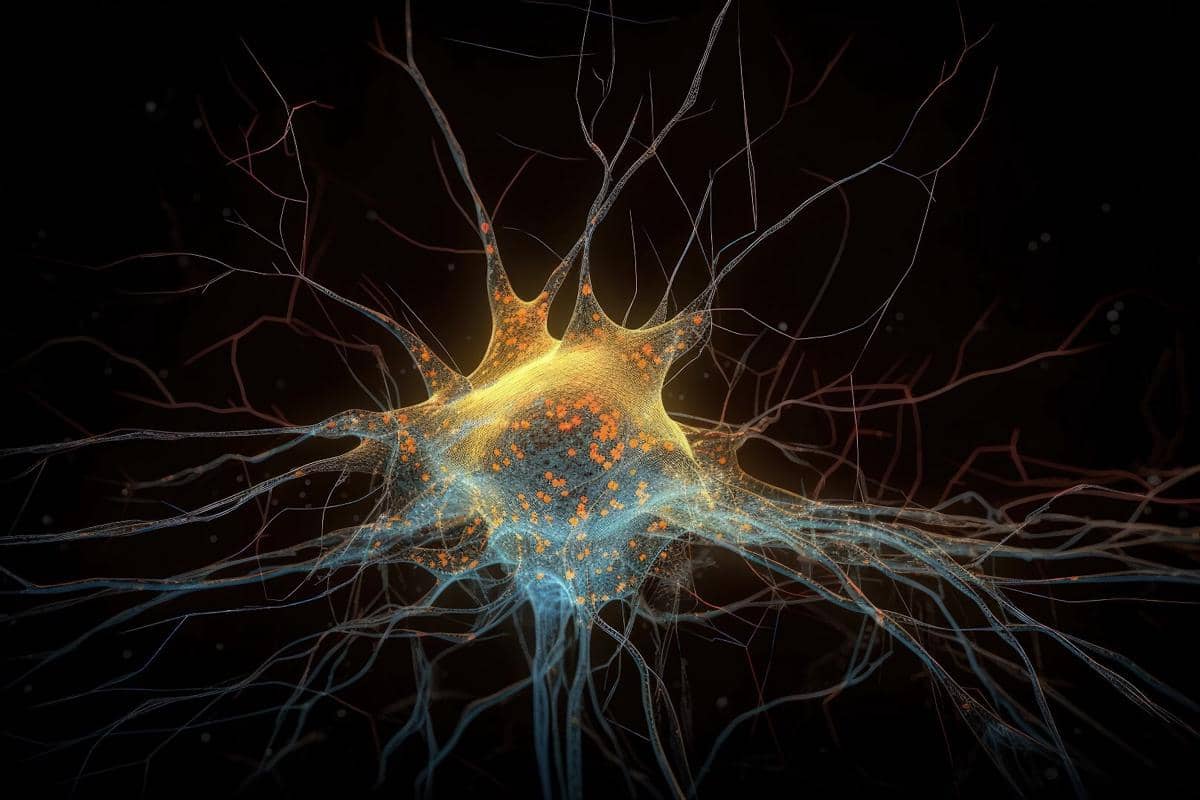 ilustrasi neuron atau sistem saraf
