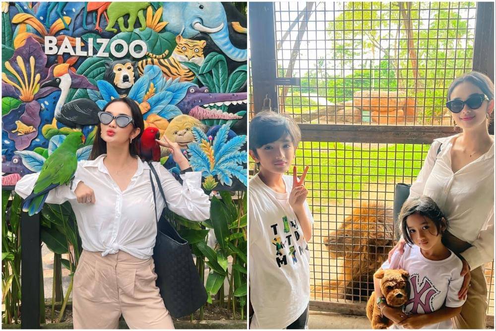 Faby Marcelia ajak anak ke Bali Zoo