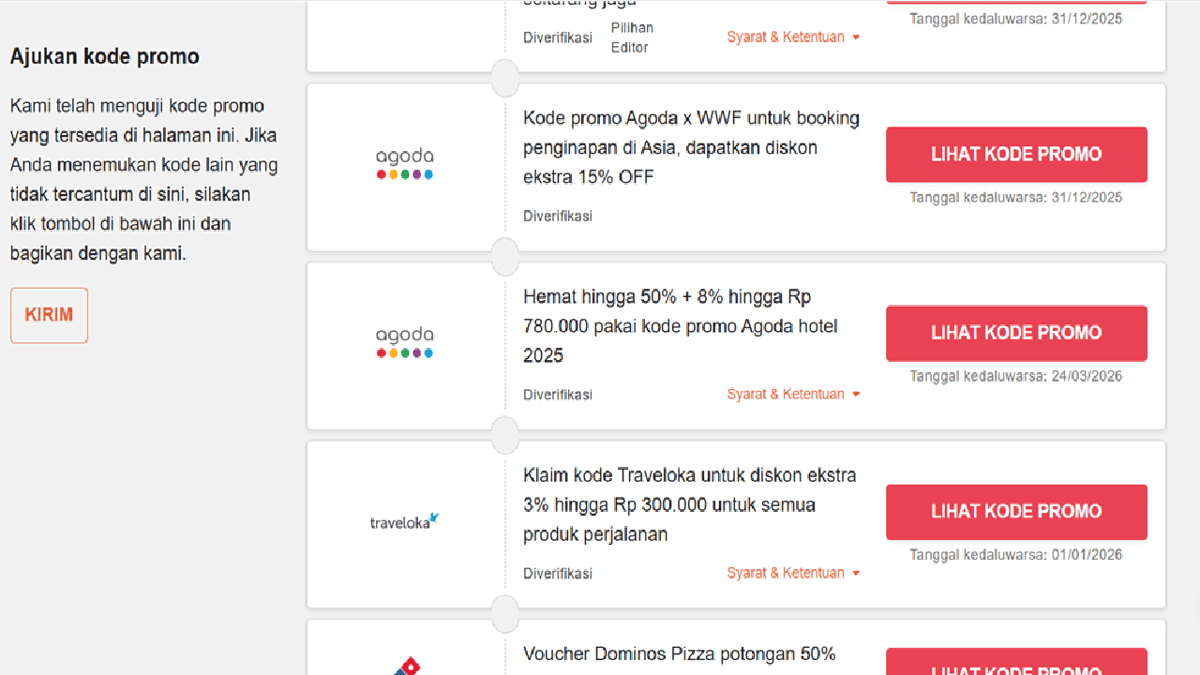 kode promo di cuponation