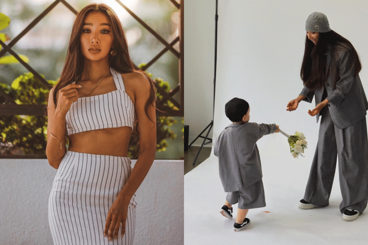 potret Moon Gabi dan putranya