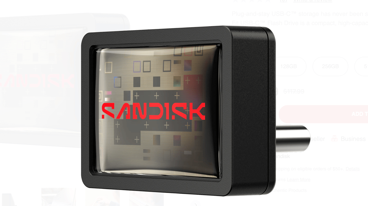 SanDisk Extreme Fit USB-C Flash Drive