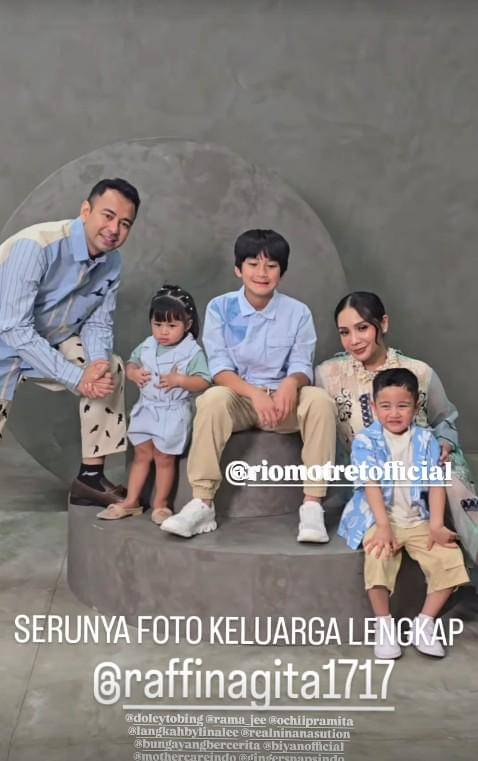 Pemotretan Rafathar, Rayyanza dan Lily (instagram.com/riomotret)