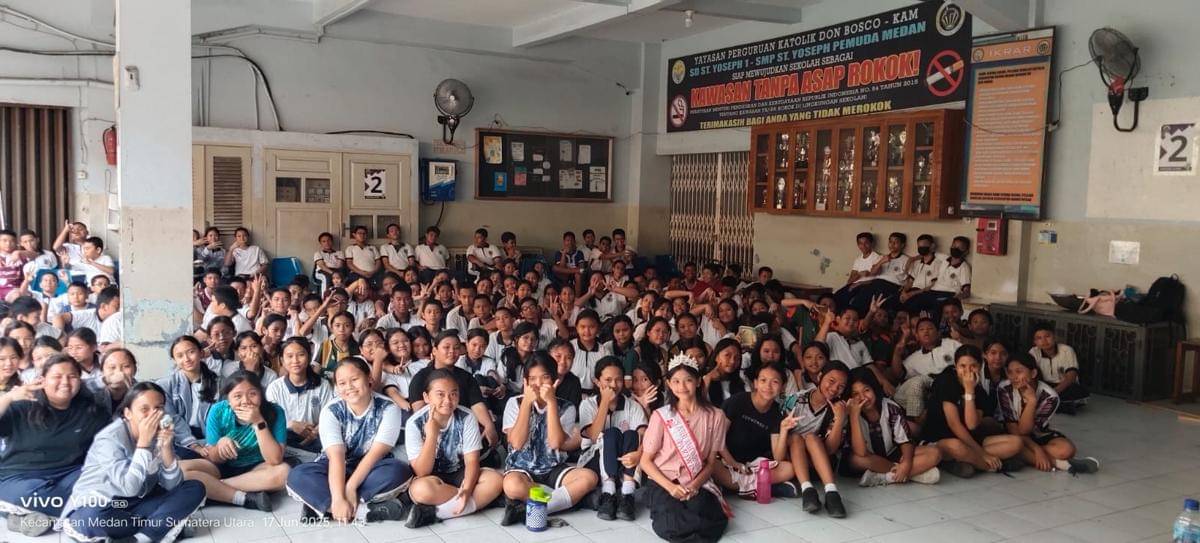 Yemima Sitorus, Puteri Anak Pariwisata Sumut Kampanyekan Stop Bullying (dok.Yemima)