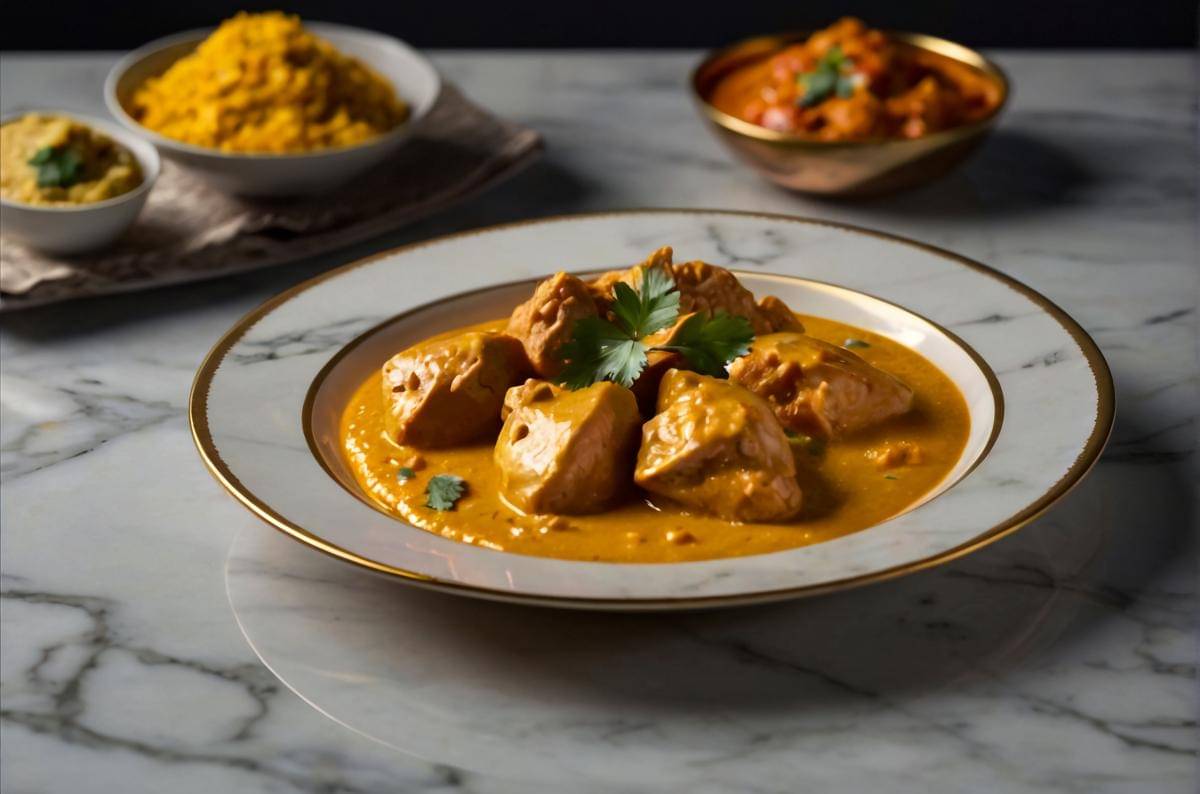 ilustrasi chicken korma