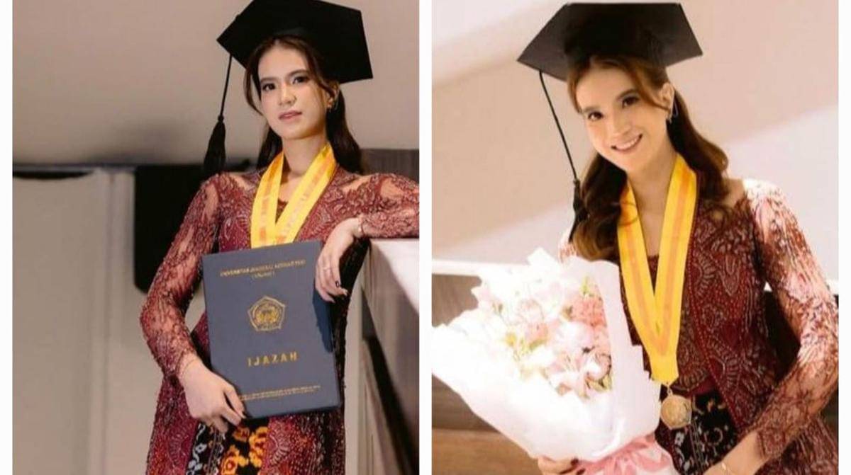 potret wisuda atlet voli, Shella Bernadetha