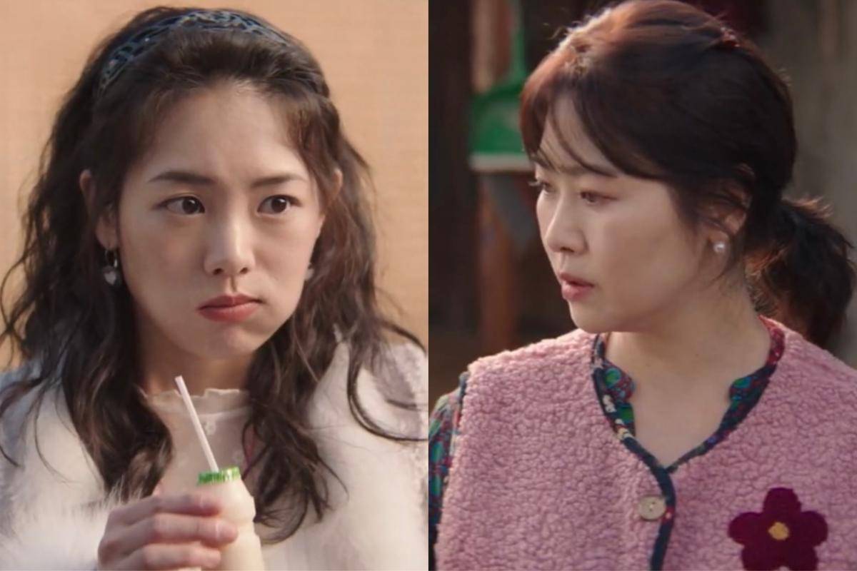 O Mi Ho (Kwon Han Sol) dan Jung Jeong Mi (Kim Ji Young) dalam drakor Typhoon Family 