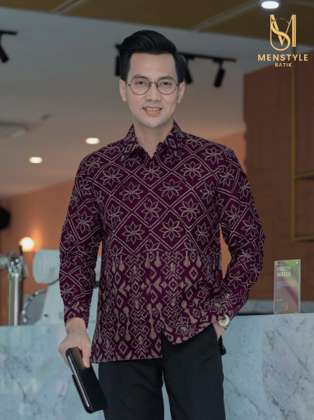 Menstyle Batik Gahtan Burgundy