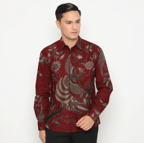 Enzy Batik Girindra Maroon
