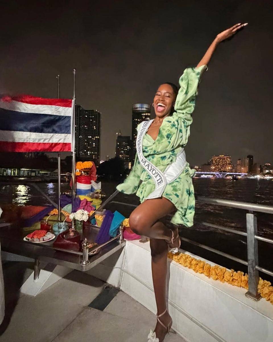 potret Nourya Aboutoihi, Miss Universe Mayotte 2025 