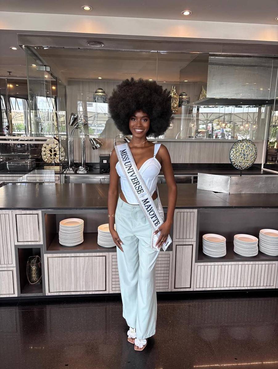 potret Nourya Aboutoihi, Miss Universe Mayotte 2025