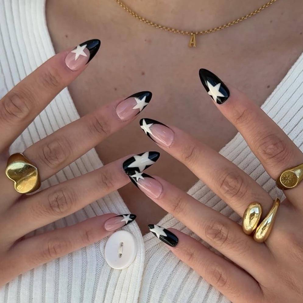 Inspirasi nail art desain bintang