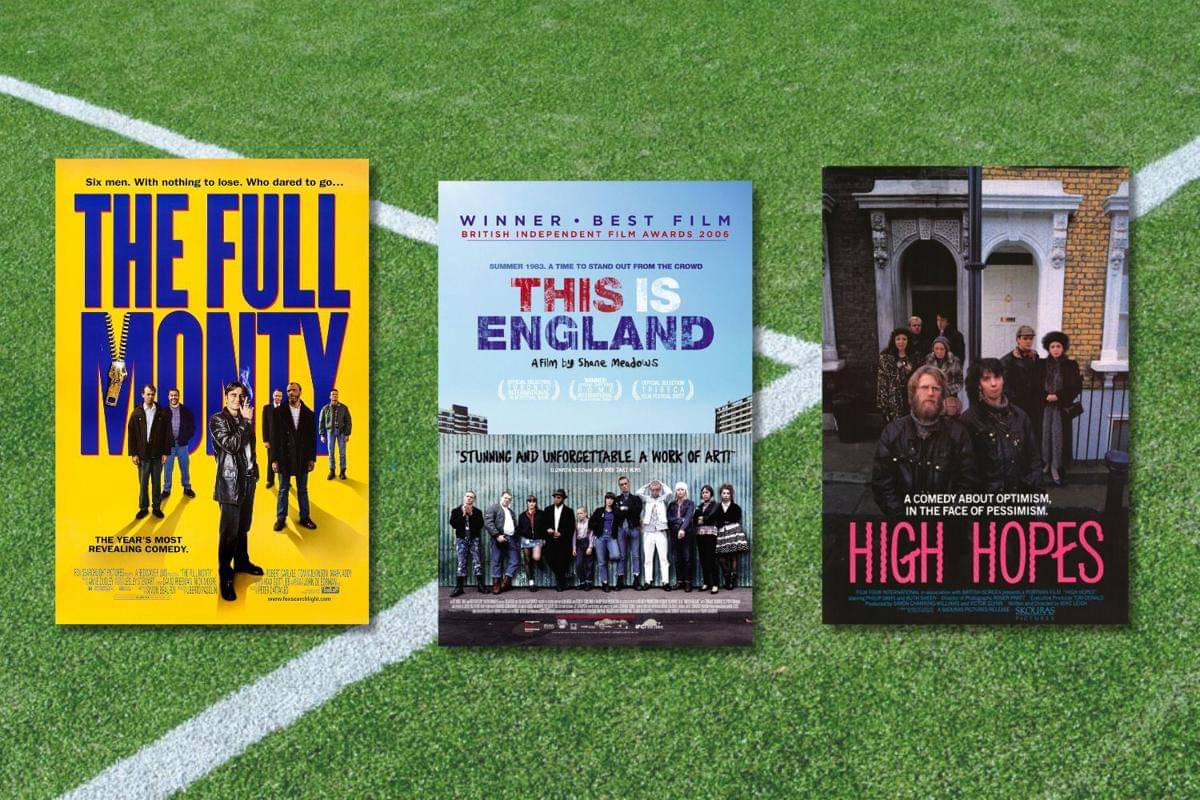 poster film The Full Monty, This is England, dan High Hopes 