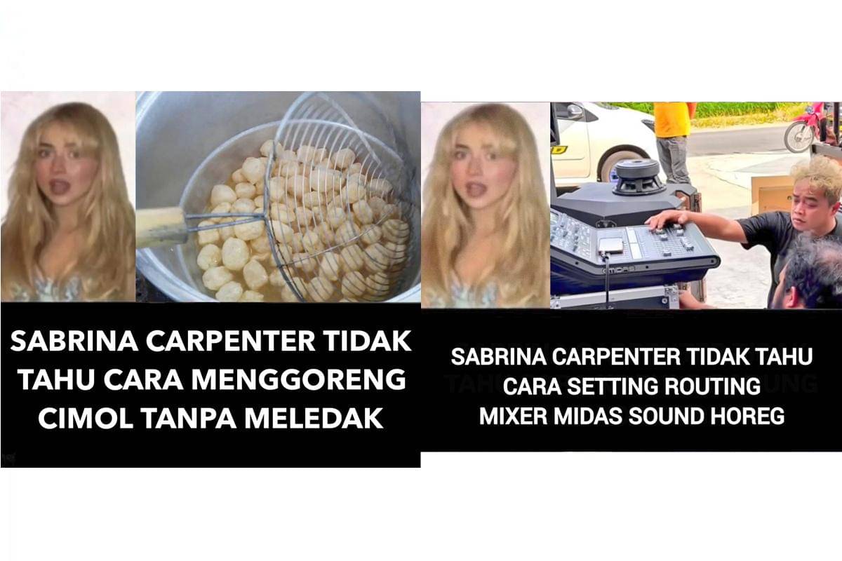 meme Sabrina Carpenter tidak tahu
