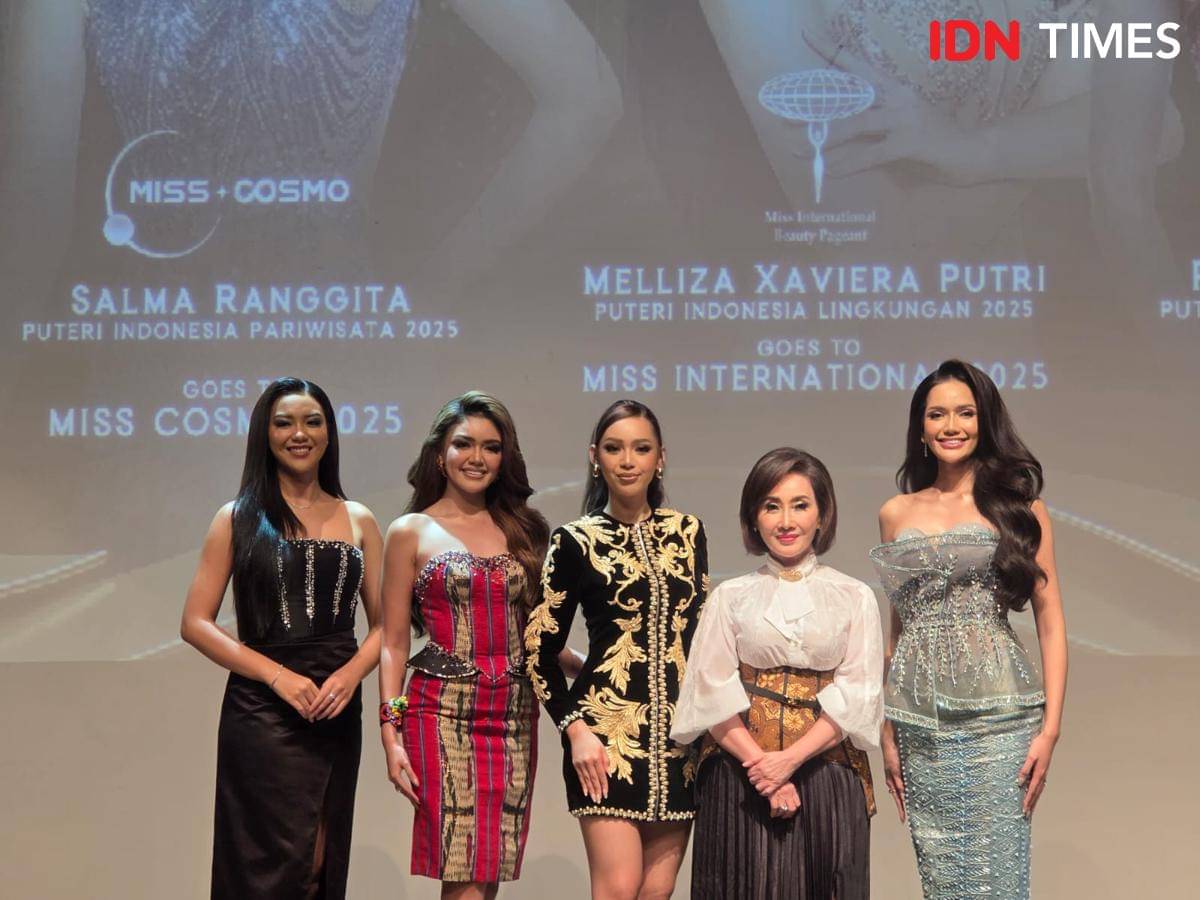 Press Conference Rinanda Aprillya Maharani, Miss Charm Indonesia 2025 di Ice Palace, Lotte Mall Jakarta. 5 November 2025