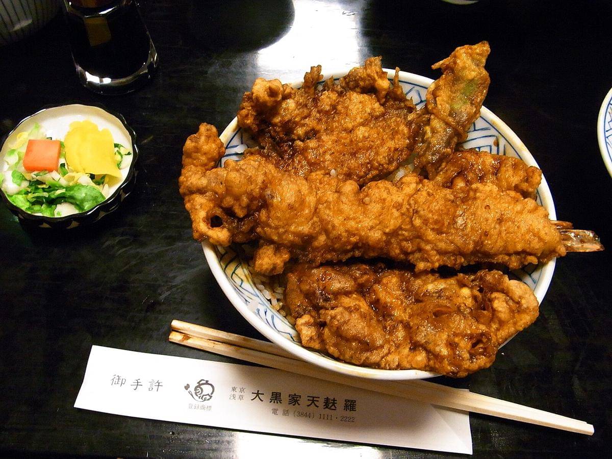 ilustrasi tempura di Asakusa