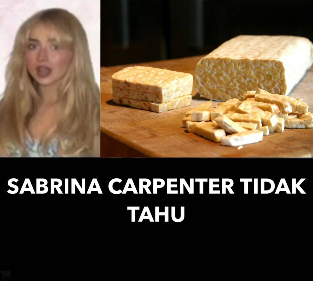 meme Sabrina Carpenter tidak tahu