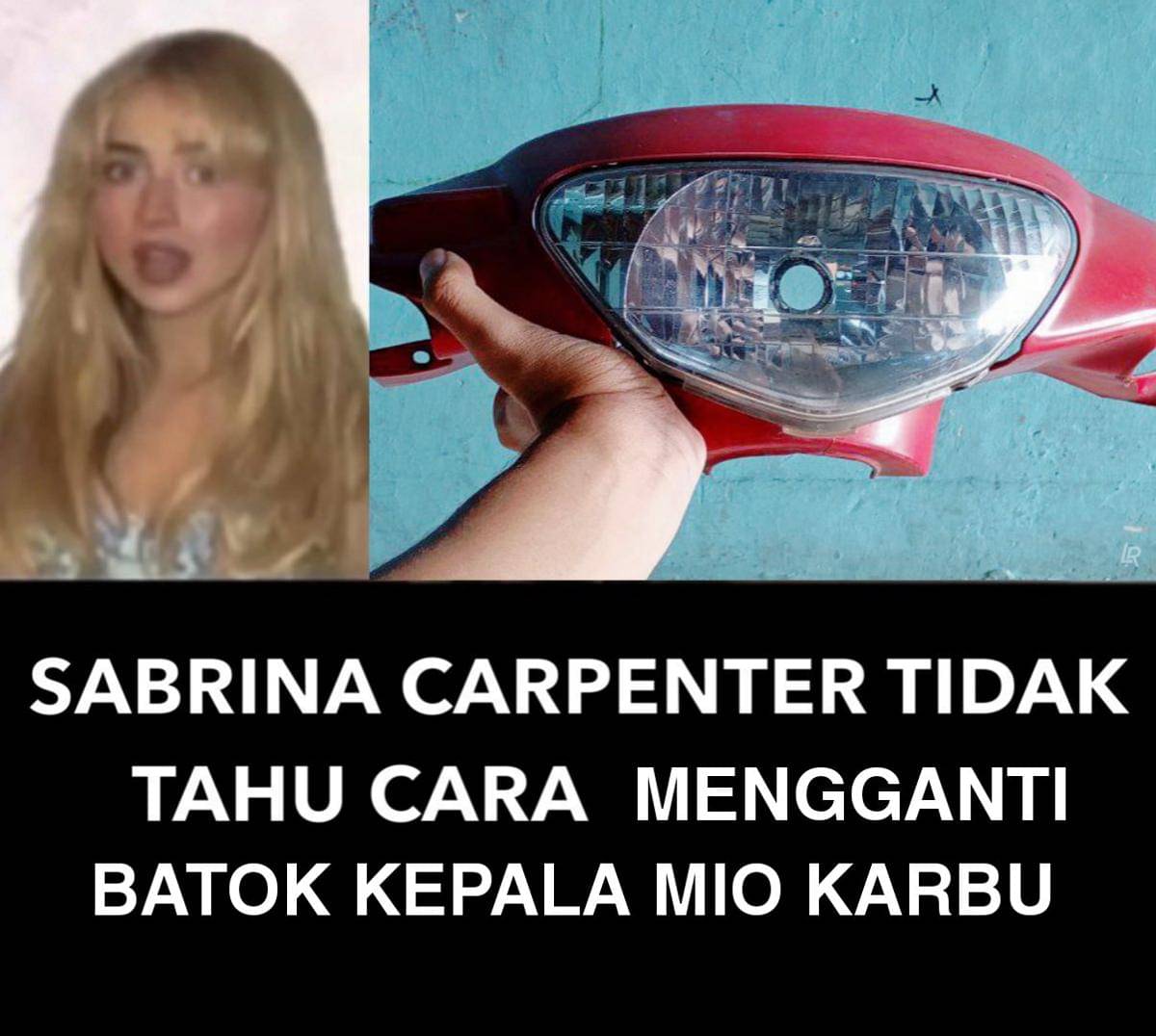 meme Sabrina Carpenter tidak tahu